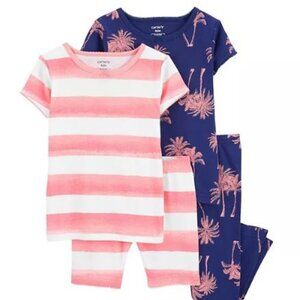NWT Carter's baby-girls 4-Piece 100% Snug Fit Cotton PJs